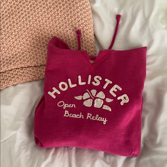 Cute pink Hollister hoodie - Picture 1 of 3